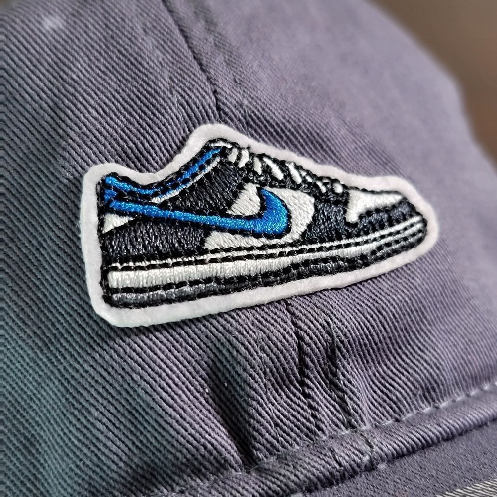Nike Dunk Low Panda Staple Pigeon Dad Hat Cap Grey Black White Blue Cotton New - Picture 6 of 8